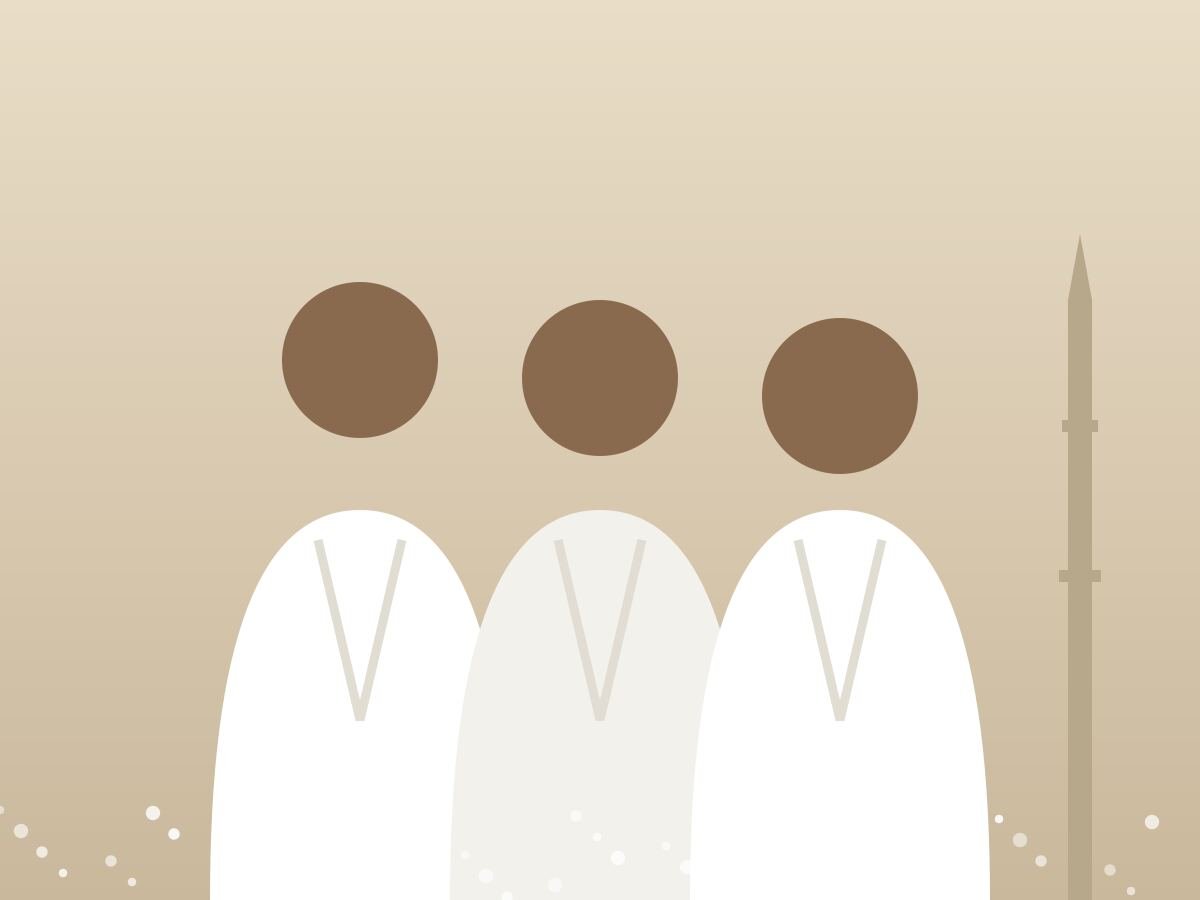 Pilgrims in ihram