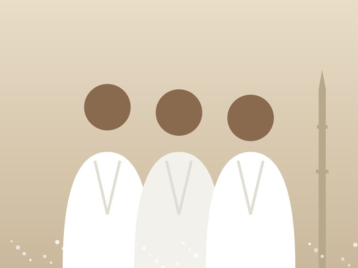 Pilgrims in ihram